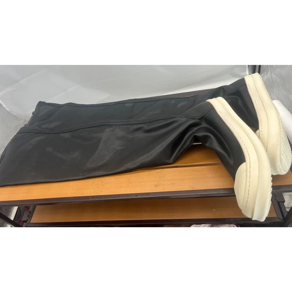 Rick Owens Sneaker Boots Thigh High Stretch Over Knee Pull On Size EU 39